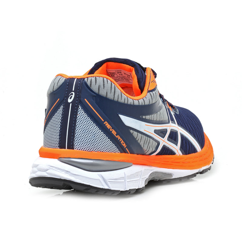 Asics Revelation Marinho e Laranja