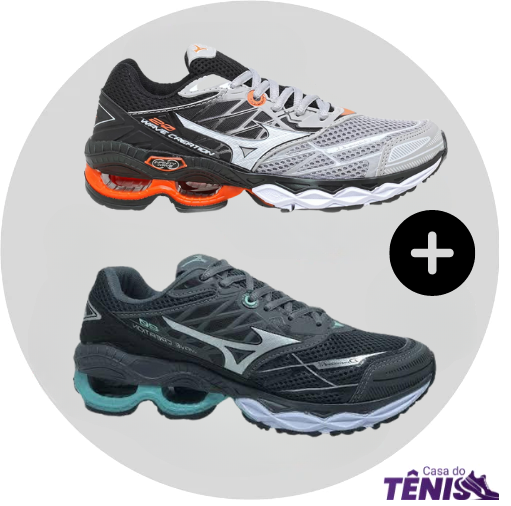 Compre 1 leve 2 Tênis Mizuno Wave Creation 20