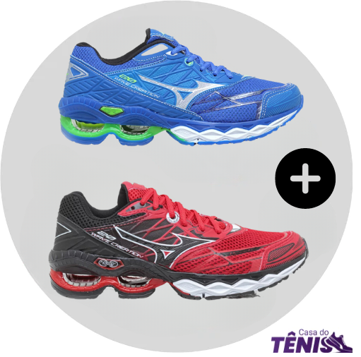 Compre 1 leve 2 Tênis Mizuno Wave Creation 20