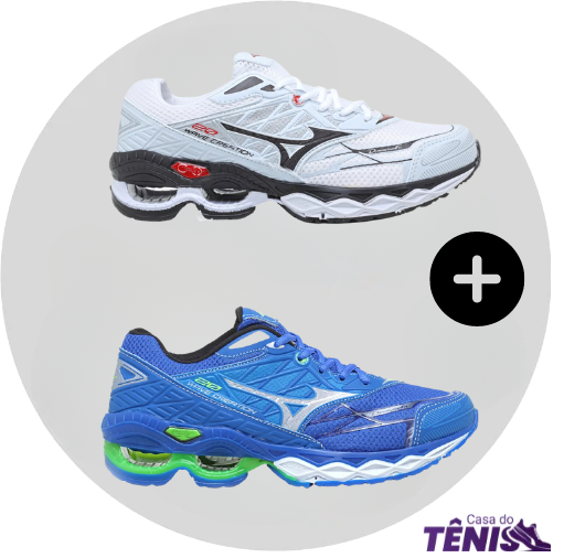 Compre 1 leve 2 Tênis Mizuno Wave Creation 20