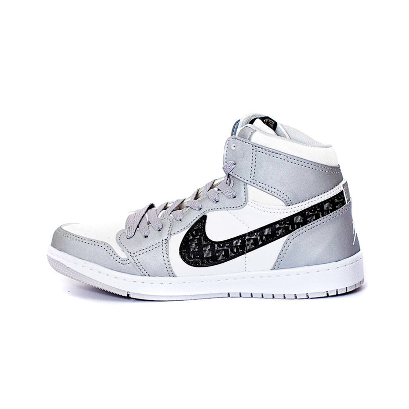 Nike Air Jordan 1 Dior Branco e Cinza